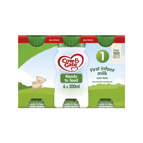 Cow & Gate 1 First Infant Baby Milk Formula Liquid Ready to Feed from Birth thumbnail 4
