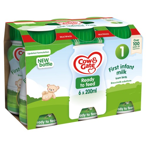Cow & Gate 1 First Infant Baby Milk Formula Liquid Ready to Feed from Birth thumbnail 10