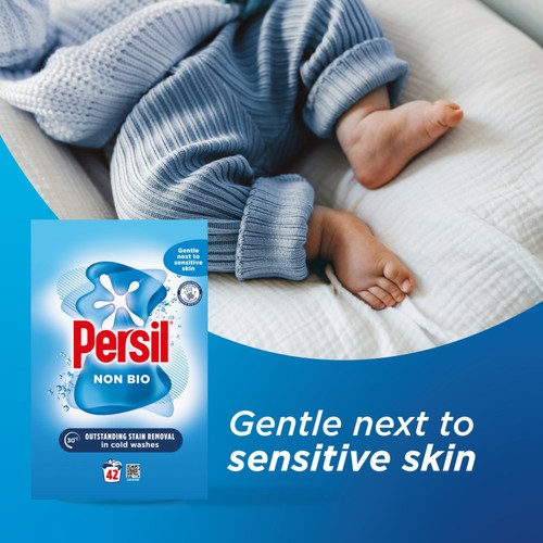 Persil Fabric Cleaning Washing Powder Non Bio 42 Washes thumbnail 2
