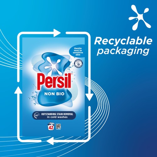 Persil Fabric Cleaning Washing Powder Non Bio 42 Washes thumbnail 5