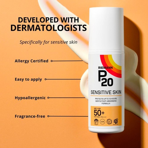 P20 Sensitive SPF 50+ Sun Cream thumbnail 3