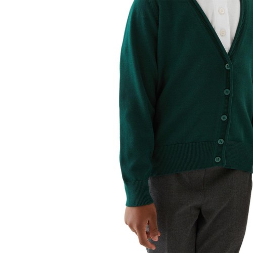 M&S Green 2pk Cotton Cardigan, 5-6 Y thumbnail 2
