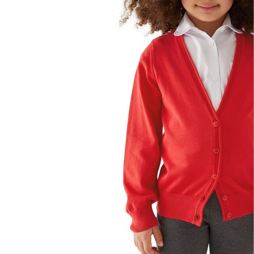 M&S Cotton Cardigan, 2 Pack, 9-10 Years, Red