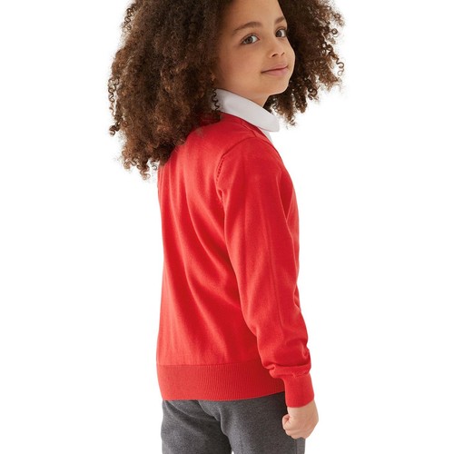 M&S Cotton Cardigan, 2 Pack, 11-12 Years, Red thumbnail 3