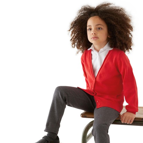 M&S Cotton Cardigan, 2 Pack, 10-11 Years, Red thumbnail 2