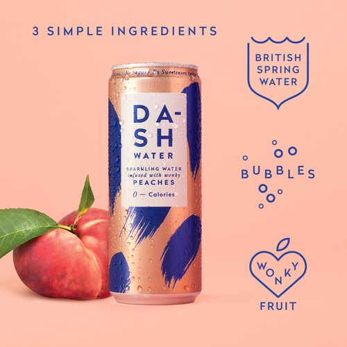 DASH Peach Infused Sparkling Water thumbnail 2