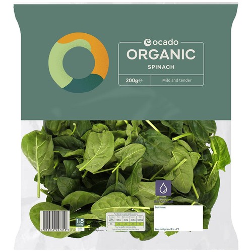 Ocado Organic Spinach thumbnail 2