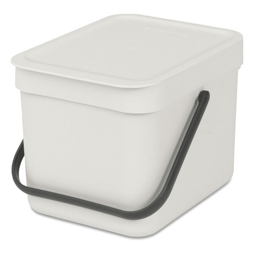 Brabantia Sort & Go Waste Bin 6L Light Grey thumbnail 4