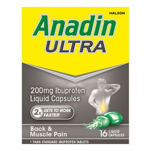 Anadin Ultra Ibuprofen Pain Relief Liquid Capsules thumbnail 2