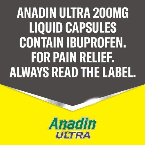 Anadin Ultra Ibuprofen Pain Relief Liquid Capsules thumbnail 7