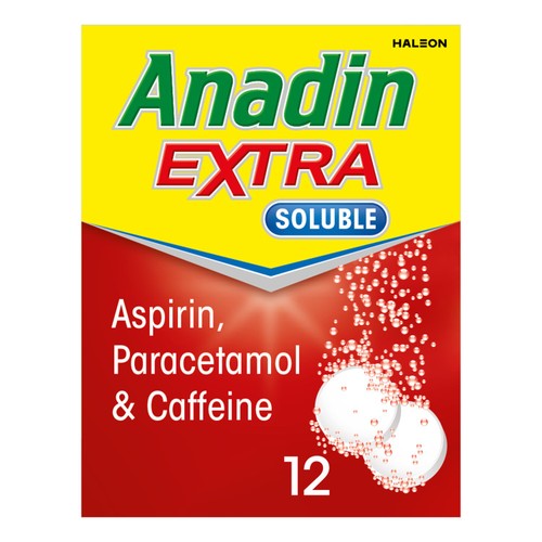 Anadin Extra Aspirin & Paracetamol Pain Relief  Soluble Tablets