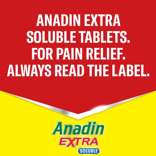 Anadin Extra Soluble Aspirin, Paracetamol, & Caffeine Tablets, 12s thumbnail 7