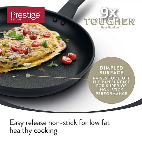 Prestige 9 x Tougher Aluminium Non Stick All Hob Wok 29cm thumbnail 2
