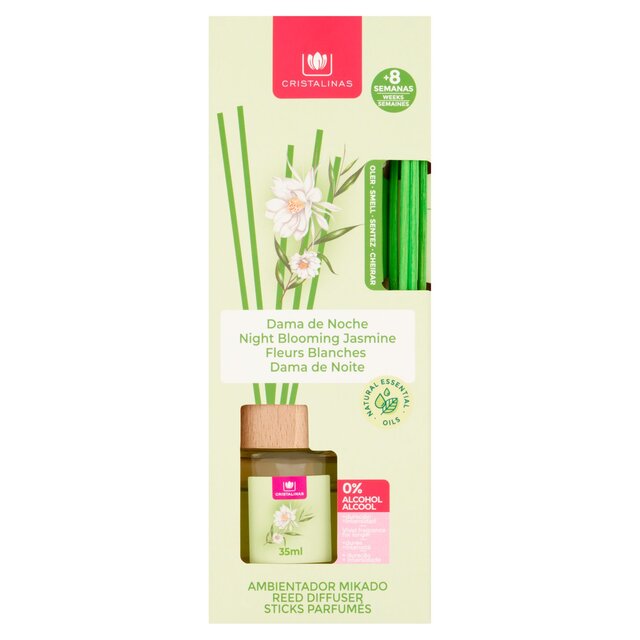 Cristalinas Reed Diffuser Night Blooming Jasmine thumbnail 2