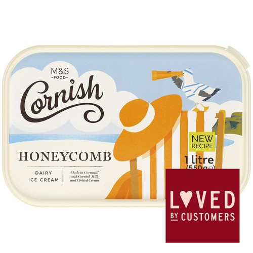 M&S Cornish Honeycomb Ice Cream