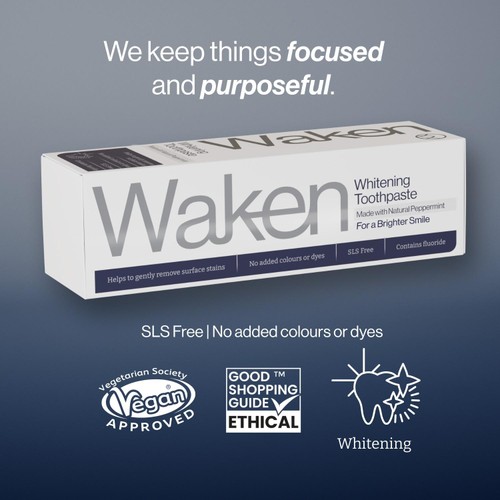 Waken Whitening Toothpaste PepperMint thumbnail 3