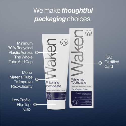 Waken Whitening Toothpaste PepperMint thumbnail 4
