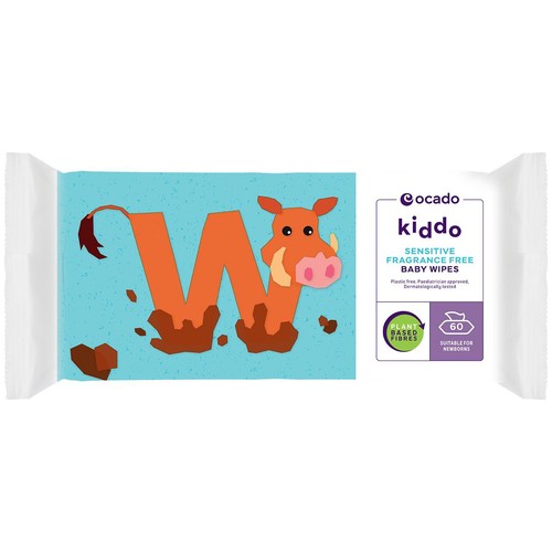 Ocado Kiddo Sensitive Fragrance Free Baby Wipes thumbnail 2