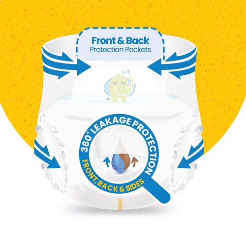 Ocado Kiddo Ultra-Dry Nappies Size 1 (2-5kg) thumbnail 5