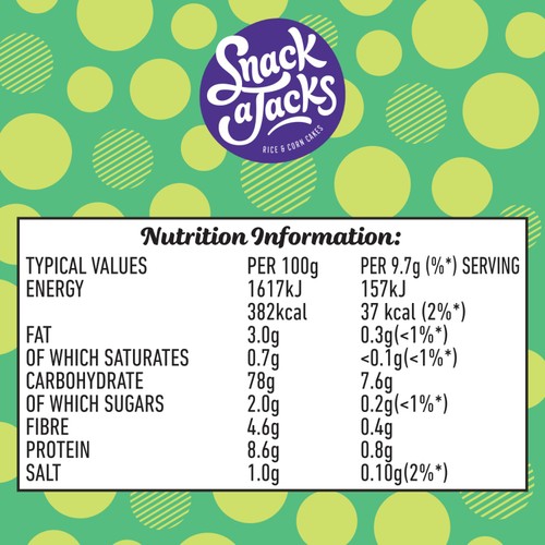 Snack a Jacks Sour Cream & Chive Jumbo Rice Cakes thumbnail 2