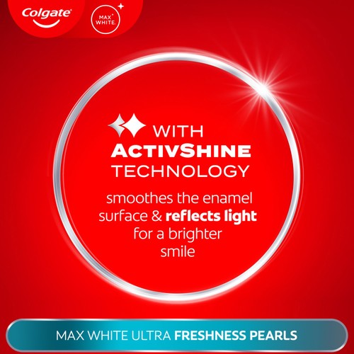 Colgate Max White Ultra Fresh Pearls At Home Teeth Whitening Toothpaste thumbnail 4