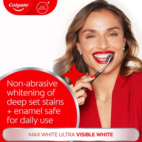 Colgate Max White Ultra Active Foam At Home Teeth Whitening Toothpastee thumbnail 7