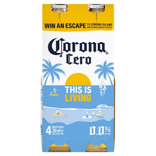 Corona Cero Alcohol-Free Lager Beer Bottles