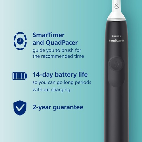 Philips Sonicare Series 3100 Black Electric Toothbrush thumbnail 4