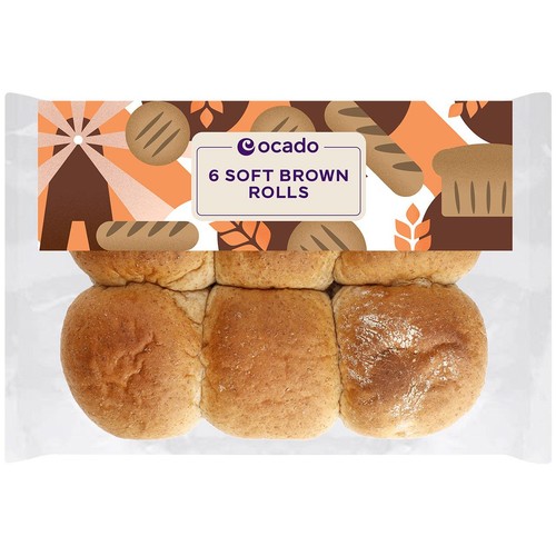 Ocado Soft Wholemeal Rolls