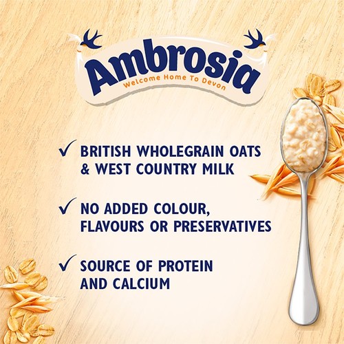 Ambrosia Ready to Eat Porridge Oat Cereal Pot Original thumbnail 8