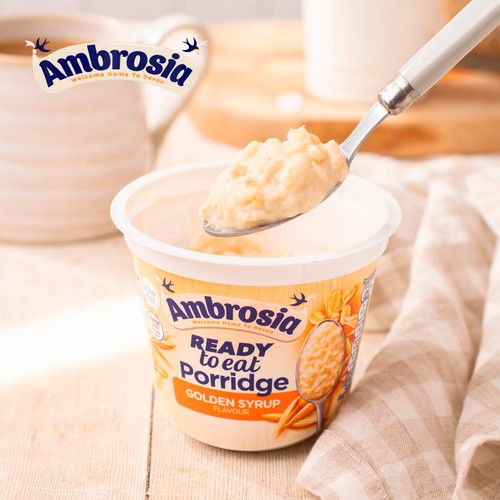 Ambrosia Ready to Eat Porridge Oat Cereal Pot Golden Syrup thumbnail 7
