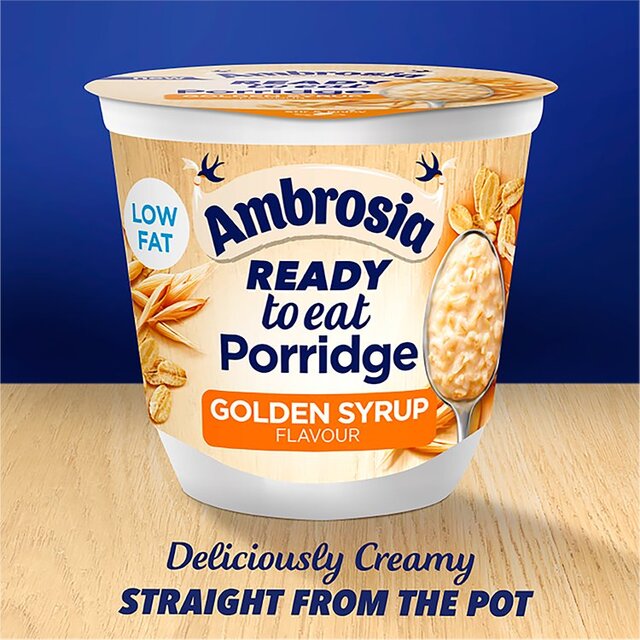 Ambrosia Ready to Eat Porridge Oat Cereal Pot Golden Syrup thumbnail 10
