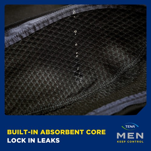 Tena Men Washable Incontinence Boxer Black Size Medium thumbnail 4