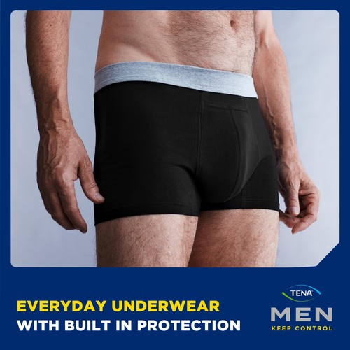 Tena Men Washable Incontinence Boxer Black Size Medium thumbnail 9