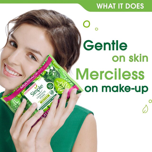 Simple Kind to Skin Biodegradable Face Wipes thumbnail 6