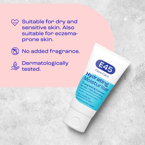 E45 Face Moisturiser Cream for Dry and Sensitive Skin thumbnail 2