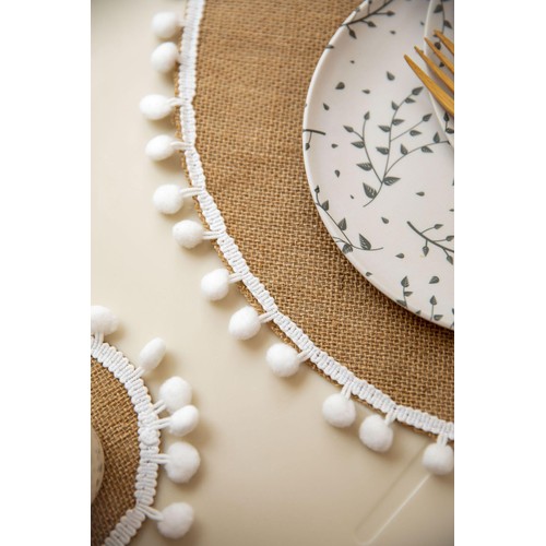 Natural Elements Set of 4 Hessian Placemats, Gift tied and tagged thumbnail 5