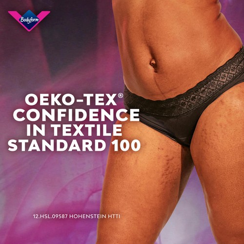 Bodyform Intimawear Bikini Period Pants Washable Underwear, Black XL thumbnail 6