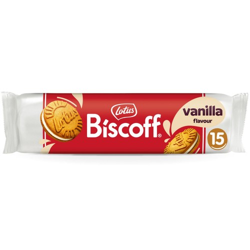 Lotus Biscoff Sandwich Vanilla Cream Biscuits
