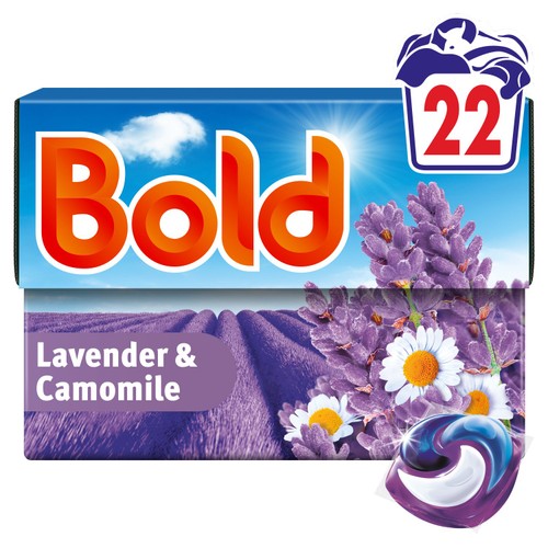 Bold 3in1 Pods Washing Capsules Lavender & Camomile 25 Washes