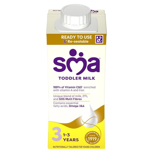 SMA 3 Toddler Baby Milk Ready to Drink Liquid Formula 1-3 Years 200ml thumbnail 2