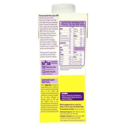 SMA 3 Toddler Baby Milk Ready to Drink Liquid Formula 1-3 Years 200ml thumbnail 3