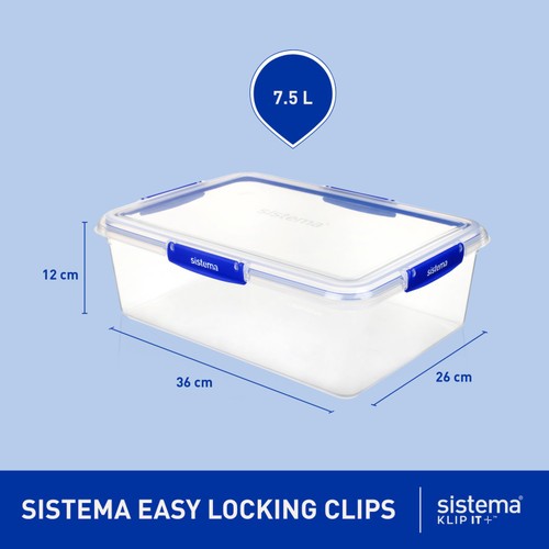 Sistema Klip It Plus Rectangle Storage, 7.5L thumbnail 4