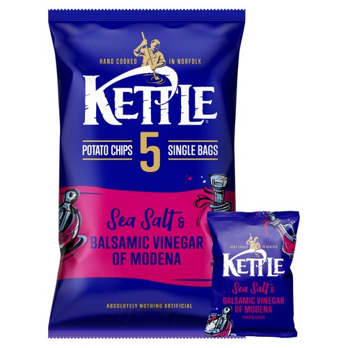 KETTLE Chips sea salt & Balsamic of Modena Multipack