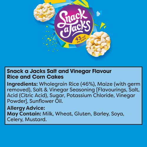 Snack a Jacks Salt & Vinegar Jumbo Rice Cakes thumbnail 6