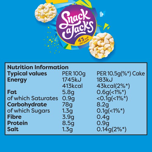Snack a Jacks Salt & Vinegar Jumbo Rice Cakes thumbnail 7