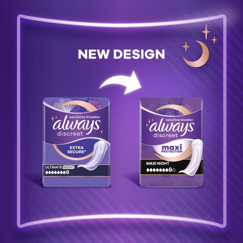 Always Discreet Incontinence Pads Ultimate Night thumbnail 6