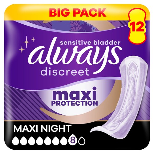 Always Discreet Incontinence Pads Ultimate Night thumbnail 8