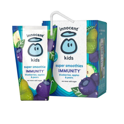 Innocent Kids Blueberries, Apples & Pears Super Smoothies with vitamins thumbnail 2