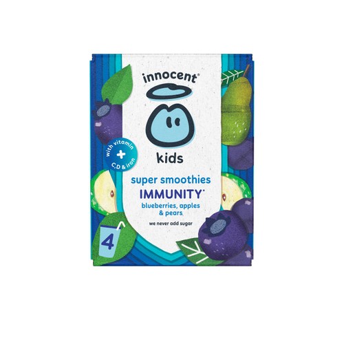 Innocent Kids Blueberries, Apples & Pears Super Smoothies with vitamins thumbnail 4
